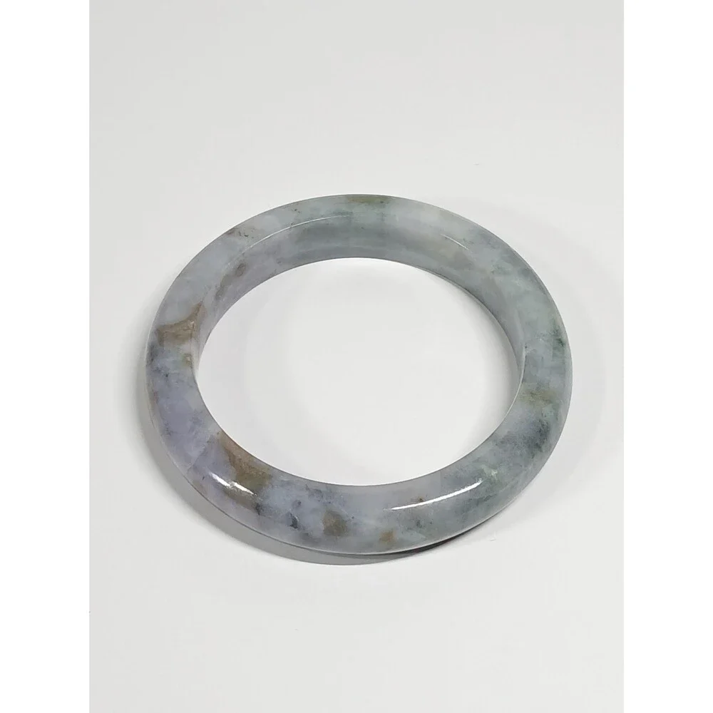 Grey Lavender Jade Bangle 67mm Multi-Color